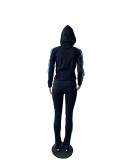 Casual Sports Hooded Pant Set