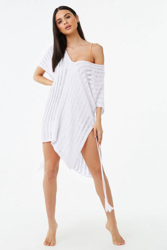 Hollow Knitted Beach Dress