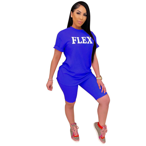 FLEX Letter Print Shorts Set