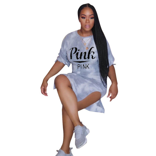 Casual Printed Women's Loungewear Midi Dress