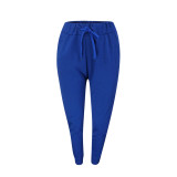 Casual Solid Color Sports Trousers