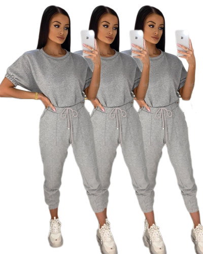 Casual Cotton Sports Outdoor Two Piece Set