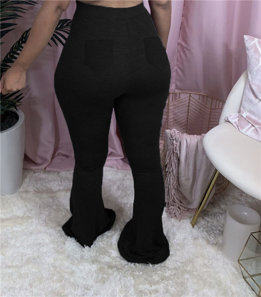 flower flared pants