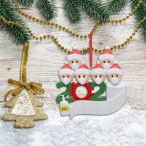 Personalized Quarantine Survived Christmas Ornament Kit, 2020 Customized Family Members Name Xmas Tree Pendants DIY Creative Gift(1,2,3,4,5,6,7)