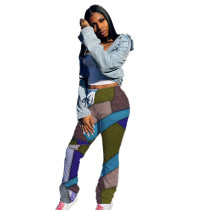 Casual Patch Print Sweatpants