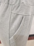 Casual Hole Sports Harem Pants with Pocket