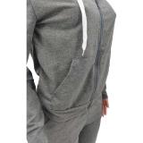 Casual Hooded Sports Sweatshirt Two Piece Outfit