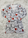 Valentine's Day Love Printed Home Jumpsuit