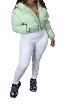 Women Warm Winter Cropped Jacket Outwear Down Bubble Coat