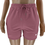 Casual Embroidery Sports Double Vest and Shorts with Pocket