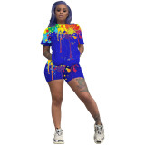 Casual Inkjet Print Home Two Piece Set