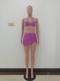 Bikini Halter Swimsuit Three Piece Set