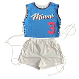 Two-Piece  Sleeveless Summer Sports Suit