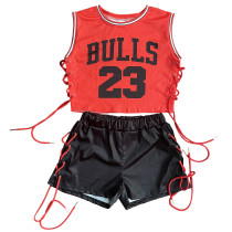 Two-Piece  Sleeveless Summer Sports Suit