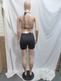 Sexy Embroidered Bikini Set and Shorts