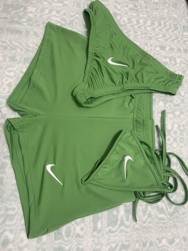 Sexy Embroidered Bikini Set and Shorts