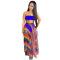 Casual Offset Printing Two Piece Pant Set Clothing