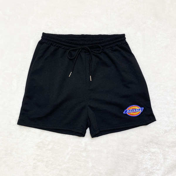 Brand Embroidered Pattern Double Pocket Rope Shorts