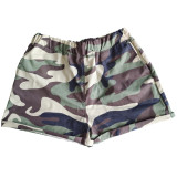 Camouflage Print Shorts