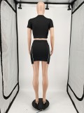Casual Printed Nightclub Skirt Set