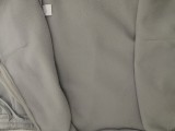 Solid Color Grey Zipper Velvet Two-piece Set with Pocket