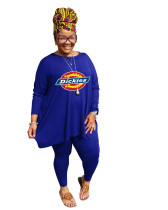 New Arrivals Plus Size Clothes Fat Ladies Printed Pant Set For Women