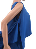 Plus Size Loose Hollow Pant Sets with Pockets