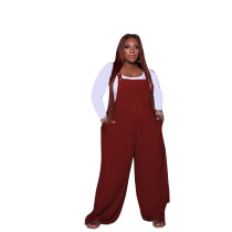 Solid Color White Blouse and Wide Leg Jumpsuit