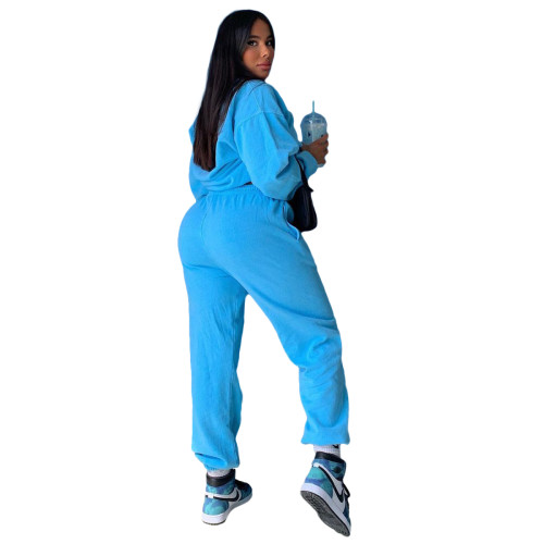 Casual Sweatsuit Loose 2 Piece Women Winter Clothes with Pocket