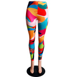 Slim Printed Sweatpants Yoga Jogging Pants