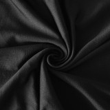 Solid Color Black Stitching Sleeveless See Through Mesh Nightclub Dress