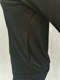 Casual Black Cotton Pocket Tracksuit Pant Set Spring Autumn Women Sweatpants 2 Pieces
