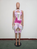 Sexy Hollow Out Bodycon Ripped Playsuit Sleeveless Summer Clothes One Piece Night Club Outfits Rompers
