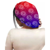 Double Layer Knitted Gradient Printed Shower Cap