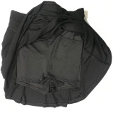 Black Solid Color Pit Tennis Vest Hakama Sports Two Piece Skirt Set