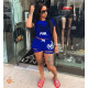 Short Sets Women 2 Piece Outfits - Summer Jumpsuits Outfits Shorts Casual Short Sleeve Crop Top Skinny Short Distressed
