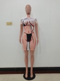 Summer Printed Fashion Short Sleeve Bodycon Dresses