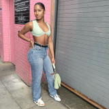 Fashion Denim Long Trousers Jeans