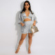 3 Piece Just You And I Short Set Grey