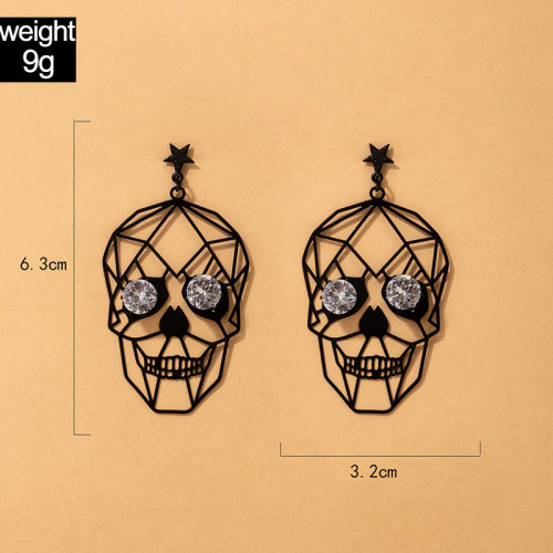 Copy Skull Face Earrings