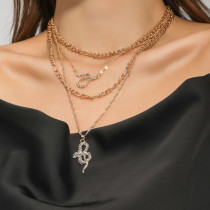 Punk Style Chunky Chain Stacking Necklace