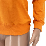 Female Print Long Sleeve Sweatshirt Casual Pullover For Women