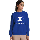 Female Print Letter Long Sleeve Sweatshirt Casual Sports Pullover Tops