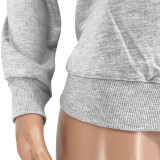 Female Print Long Sleeve Sweatshirt Casual Pullover For Women