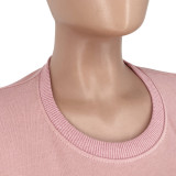 Farfetch Fashion Women Print Letter Long Sleeve Casual Pullover Sweatshirt