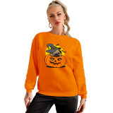 Autumn Pumpkin Costume Witch Halloween Sweatshirt