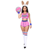 Bunny Cosplay Costume Rabbit Space Jam Costumes Women Girls Halloween Party Clothes Carnival Short Set