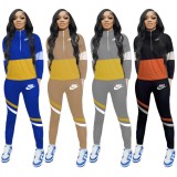 Women's Printed Tracksuit Sets 2 Piece Zipper Up Pullover Sweatshirt Jegging Sets Sweatsuit Jogging Outfits