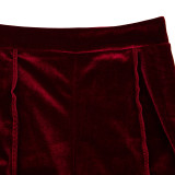 Micro-Flare Mid Waist Casual Pants