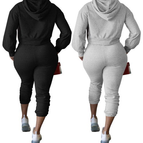 NEW Fashion Women Solid Hoodie Hollow Out Long Sleeves Casual Cocktail Outfits